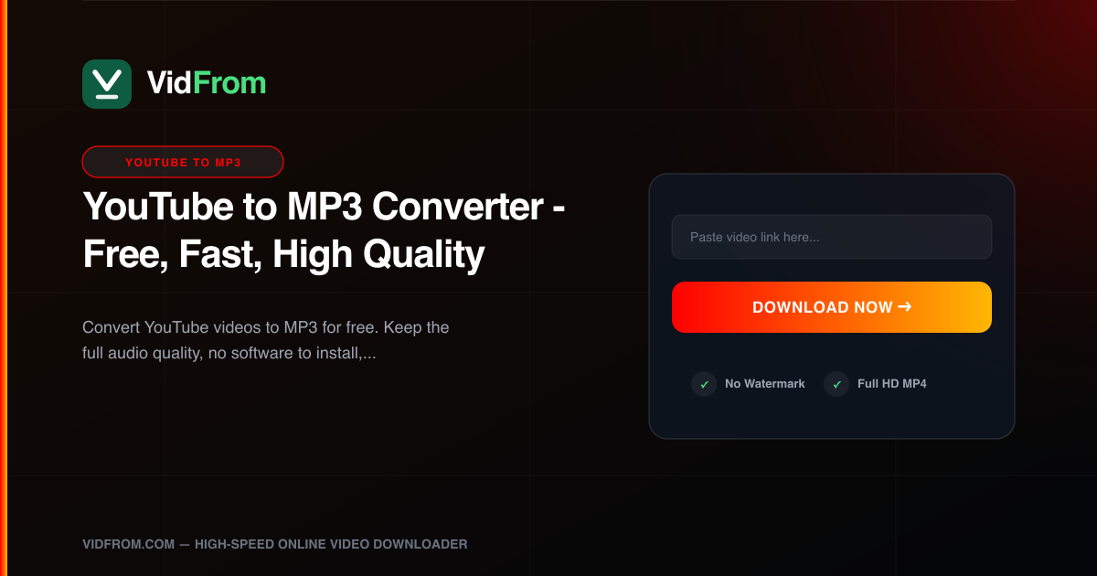 YouTube to MP3
